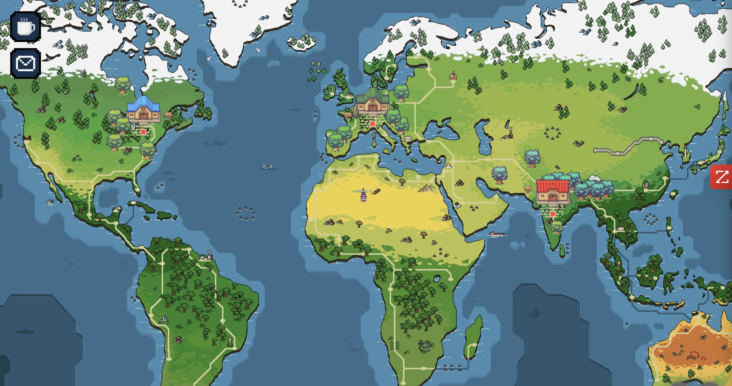Sogeti Green x Game Jam WorkAdventure world map